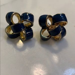 Lilly Pulitzer Navy Bow Earrings